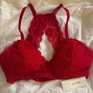 Gilly Hicks Red Lace Bralette